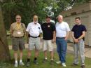 The Mayor of River Falls WI,  Dan Toland,  Flanked by KC9RYZ, WB9PVA, W9JET, and KC9HXR